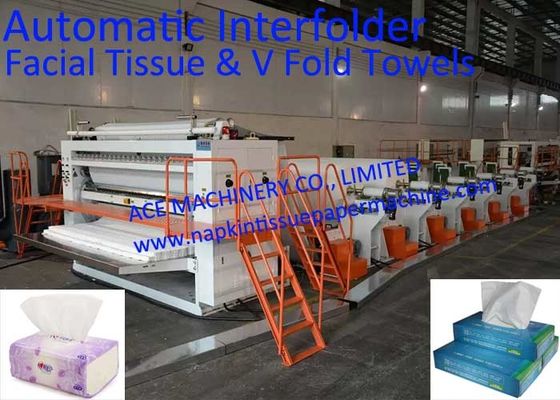 High Speed Fully Automatic Facial Tissue Paper Production Line With Auto Transfer