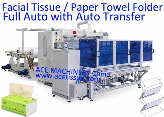 High Speed Paper Towel Folding Machine With Auto Transfer And Packing Machine