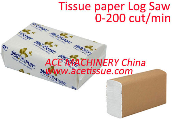 Touchscreen Log Saw Tissue Paper Cutting Machine Single Lane