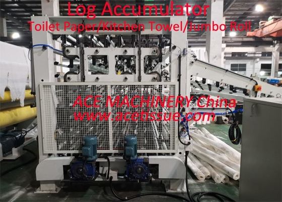 Fully Automatic JRT Roll Log Accumulator For Jumbo Roll Tissue 200 Logs
