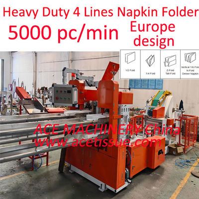 PLC Control Automatic Paper Napkin Making Machine With Drying Unit And Italy Design