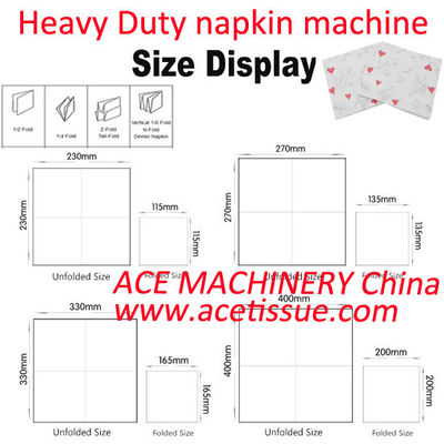 4 Lanes High Speed Napkin Tissue Paper Machine Heavy Duty Paper Napkin Machine