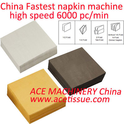 Speed 4800 Napkin Per Minute Napkin Printing Machine Interfold Napkin Machine