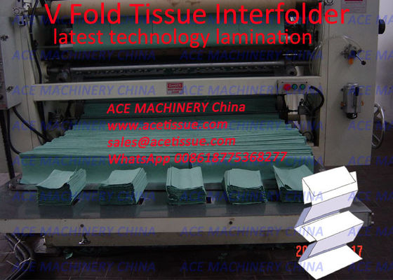 PLC Control Automatic Tissue Paper Cutting And Packing Machine With Lamination