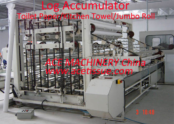 Vollautomatischer Klotz-Akkumulator für Maxi Roll Tissue Diameter 250mm
