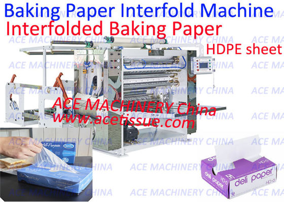 Automatische Interfolder-Bäckerei-Tissue-Interfolder-Maschine zur Herstellung von gewachstem Feinkostpapier