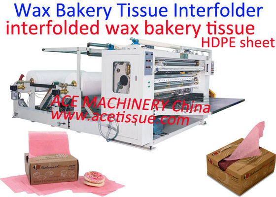 Interfolded Dry Wax Bakery Tissue Interfolding Machine für Food Deli Paper