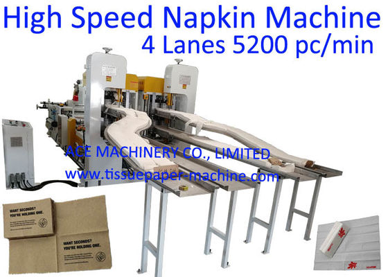 200x200mm 4 Farbdruckservietten-Seidenpapier-Maschine