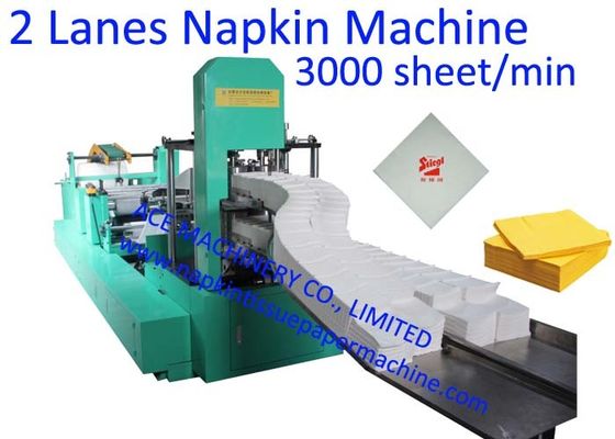 300x300mm1/8, das 2 Plattform-Servietten-Papierherstellungs-Maschine faltet