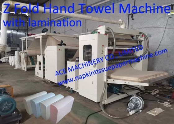 Automatische z-Falten-Papierhandtuch-Maschine mit Falten-Handtuch-Maschine der Laminierungs-Z mit Laminierung