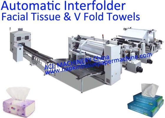 Volle automatische Abschminktuch-Papier-Maschine mit Klotz-Säge-weicher Verpackungsmaschine