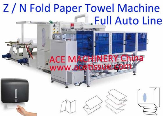 Automatische z-Falten-Papierhandtuch-Maschine mit Selbstumfüllsystem